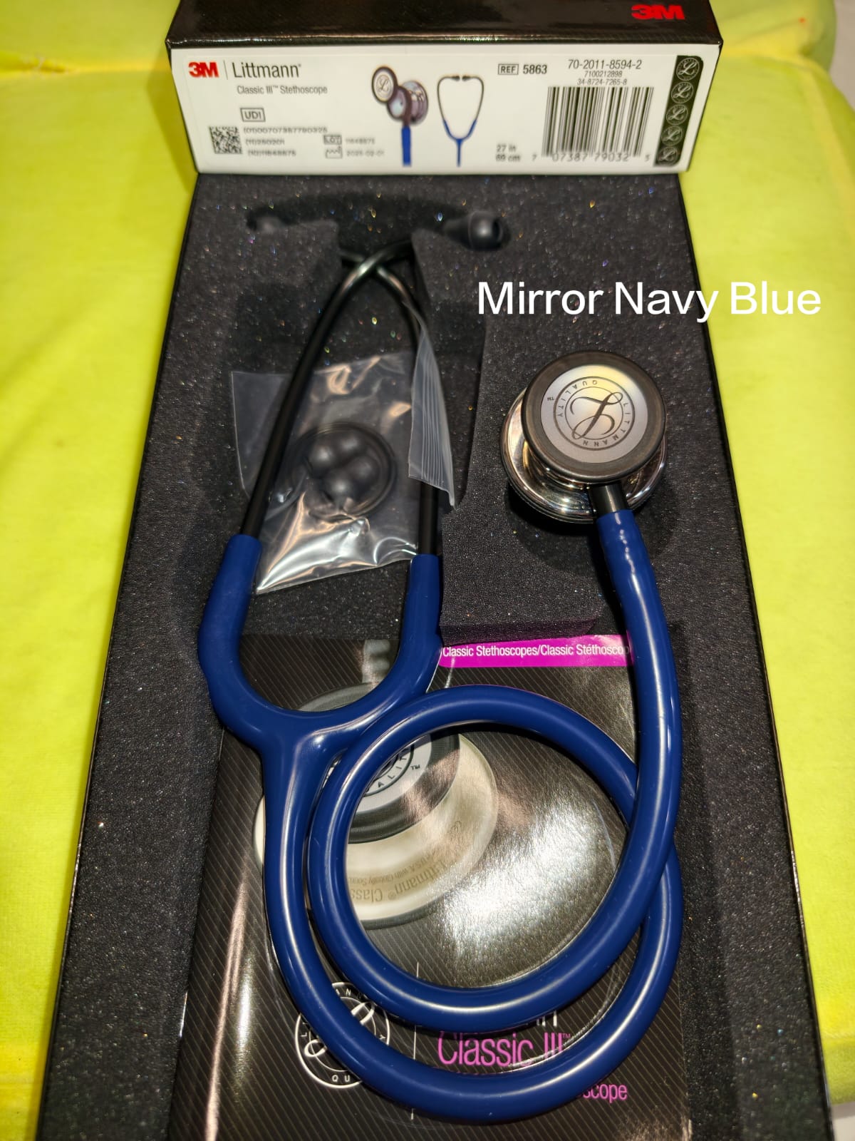3M Littmann Classic III — Mirror Blue Navy